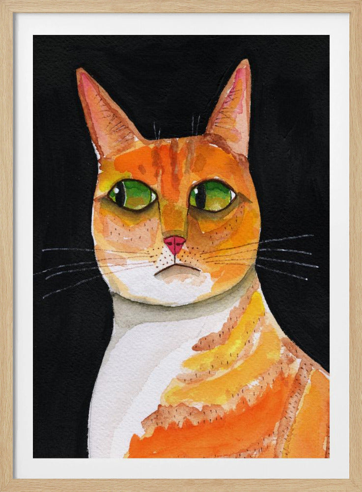 Side Eye Cat Closeup ginger cat | Poster