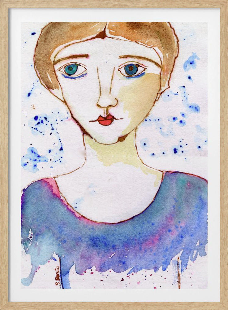 Lady looking | Poster