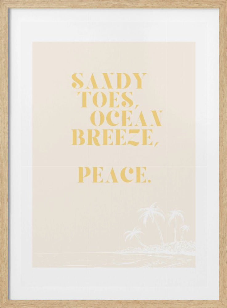 Ocean breeze, peace | Poster