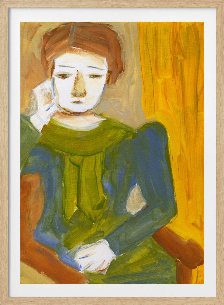 Lady Thinking | Poster