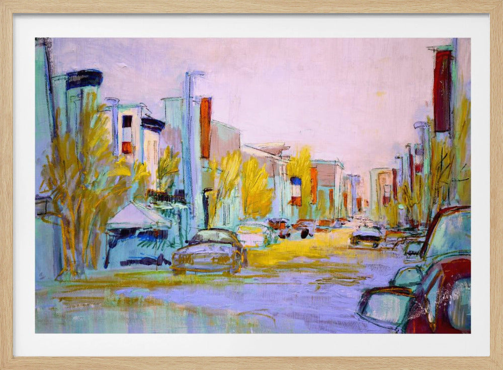 Sunlit Street Scene | Poster