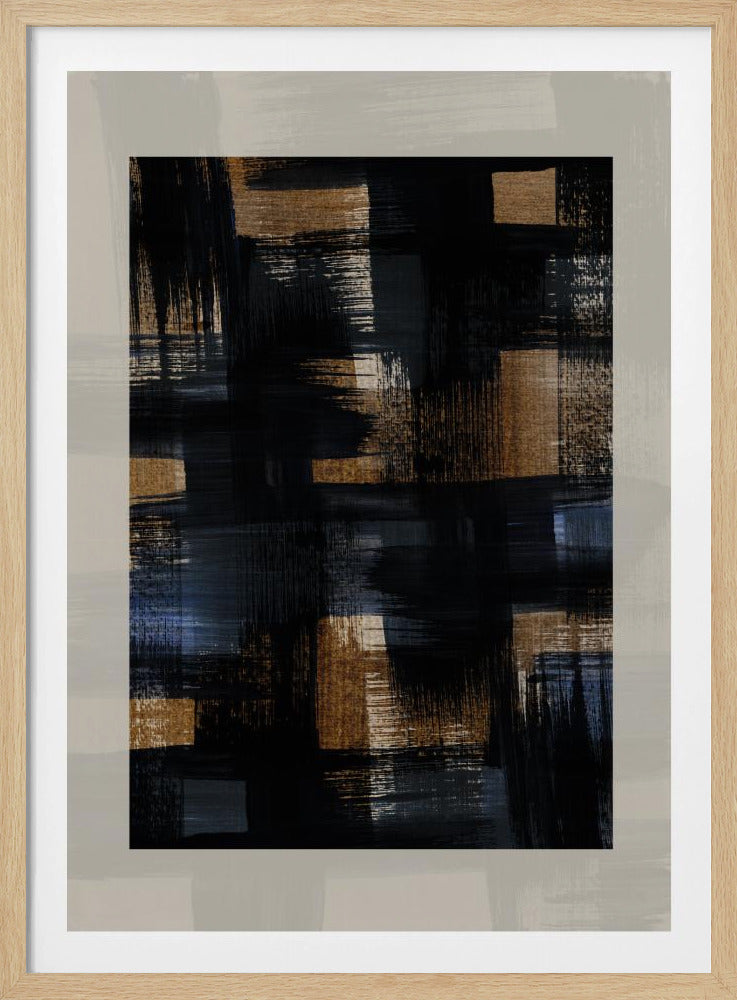 Abstract Brush Strokes 128X | Poster