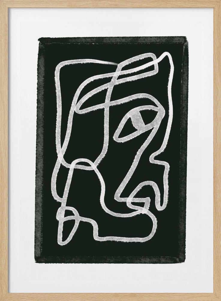 Abstract lines black | Poster