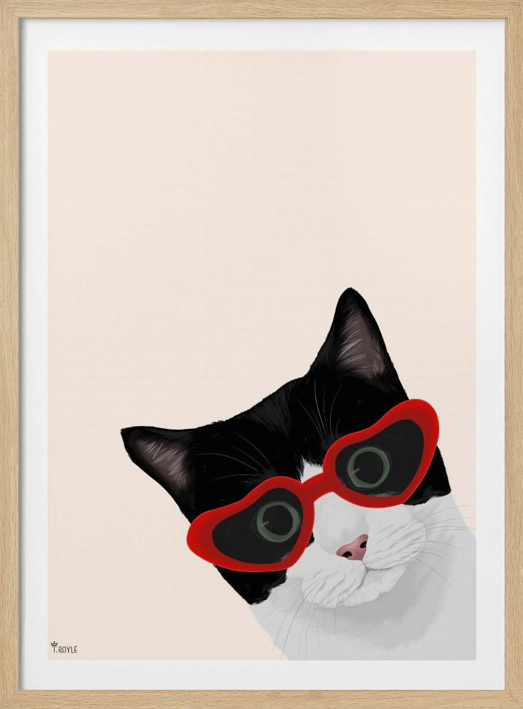 Vintage Cheeky Cat | Poster