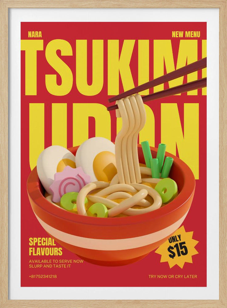 Tsukimi Udon Menu | Poster