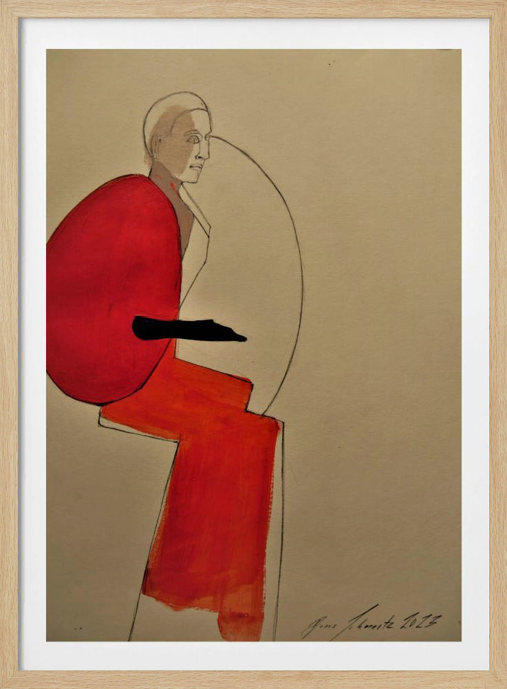 Woman In Red | Poster