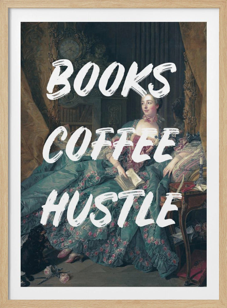 Bookscoffeewhite Ratioiso | Poster