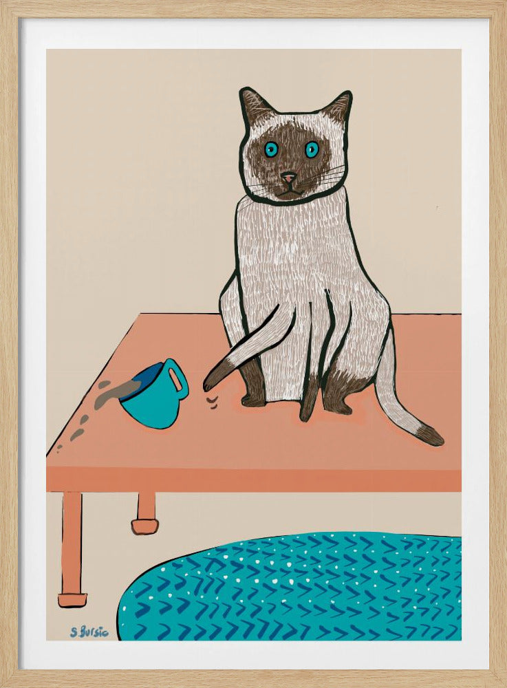 Naughty cat humour | Poster