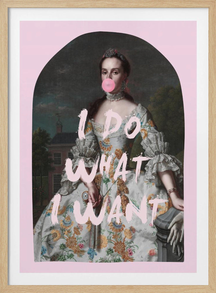 PINK I DO WHAT I WANT MAXIMALIST ART | Poster