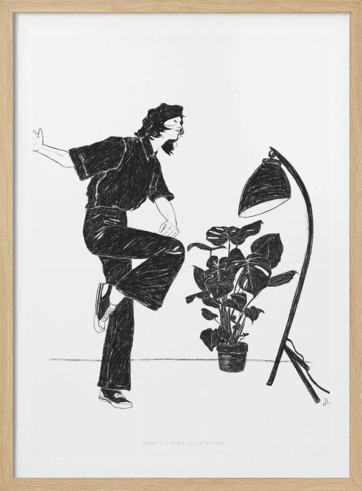 Jlr Dancingathome4 Blackandwhite Copy | Poster