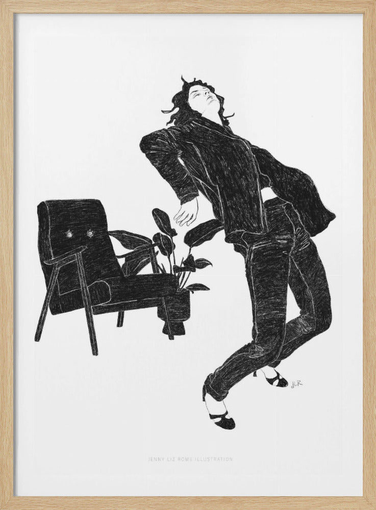 Jlr Dancingathome6 Blackandwhite Copy | Poster