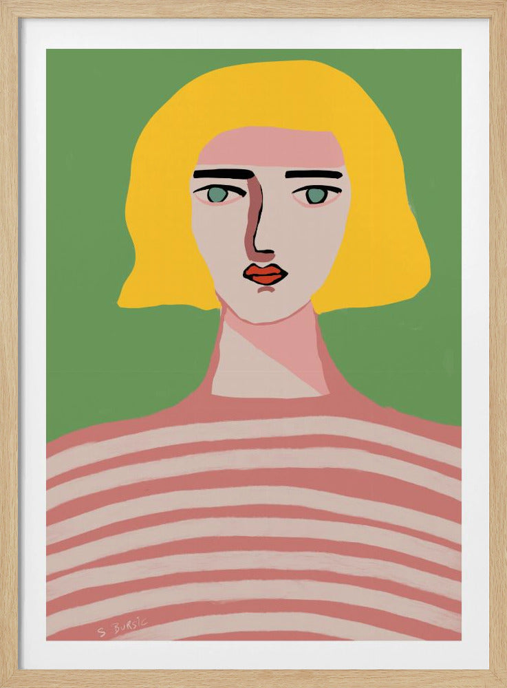 Lady with blonde hair | Poster