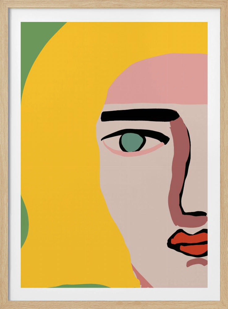 Closeup face blonde | Poster