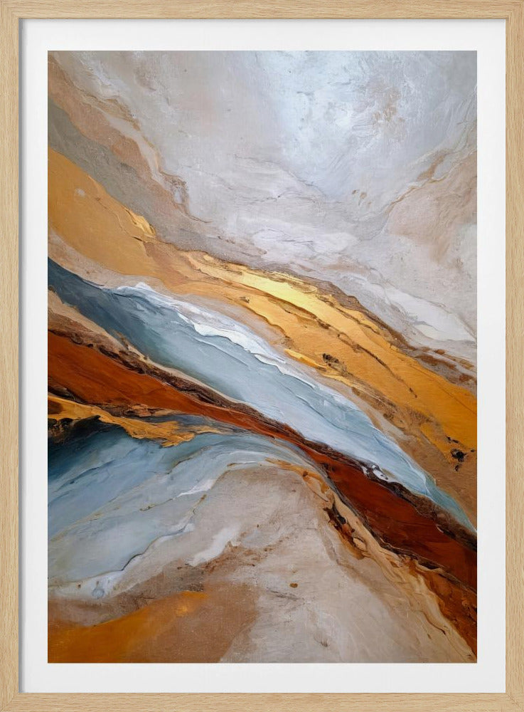 Golden Horizon Waves | Poster