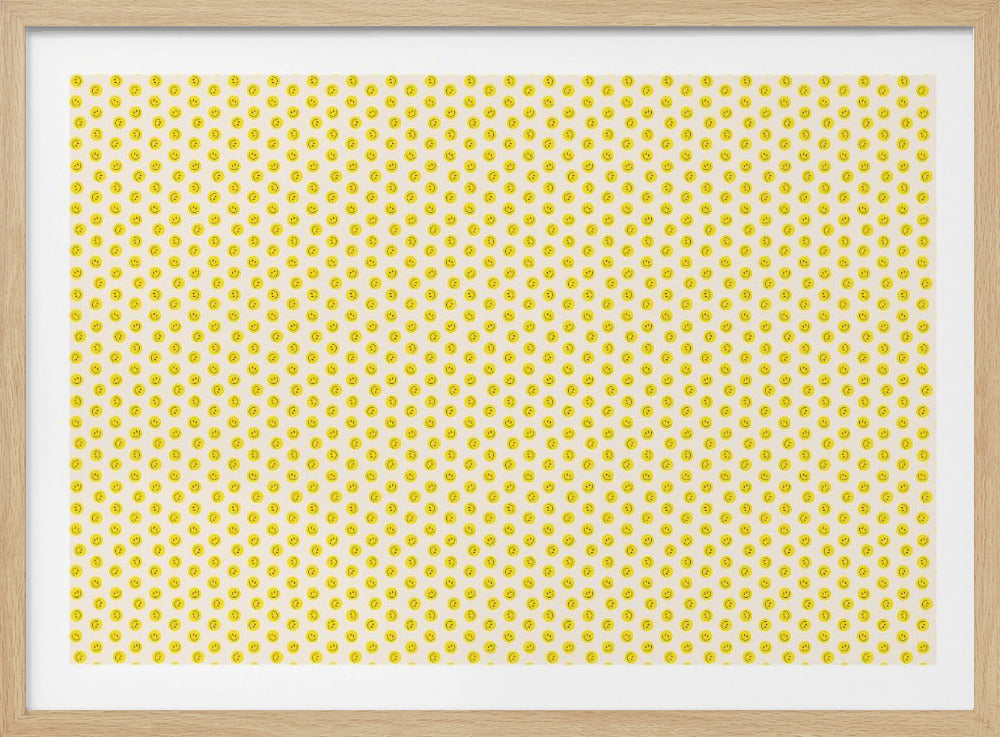 Yellow Smileys (pattern design) | Poster