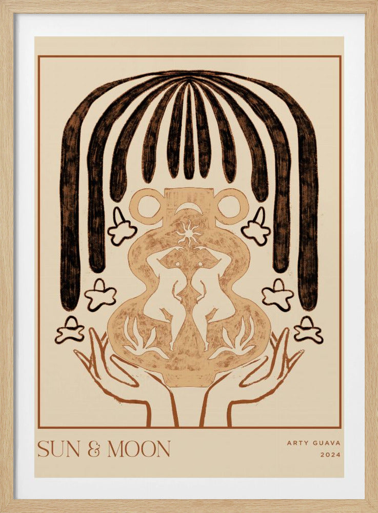 Vessel Collection : Sun & Moon (LineArt) | Poster