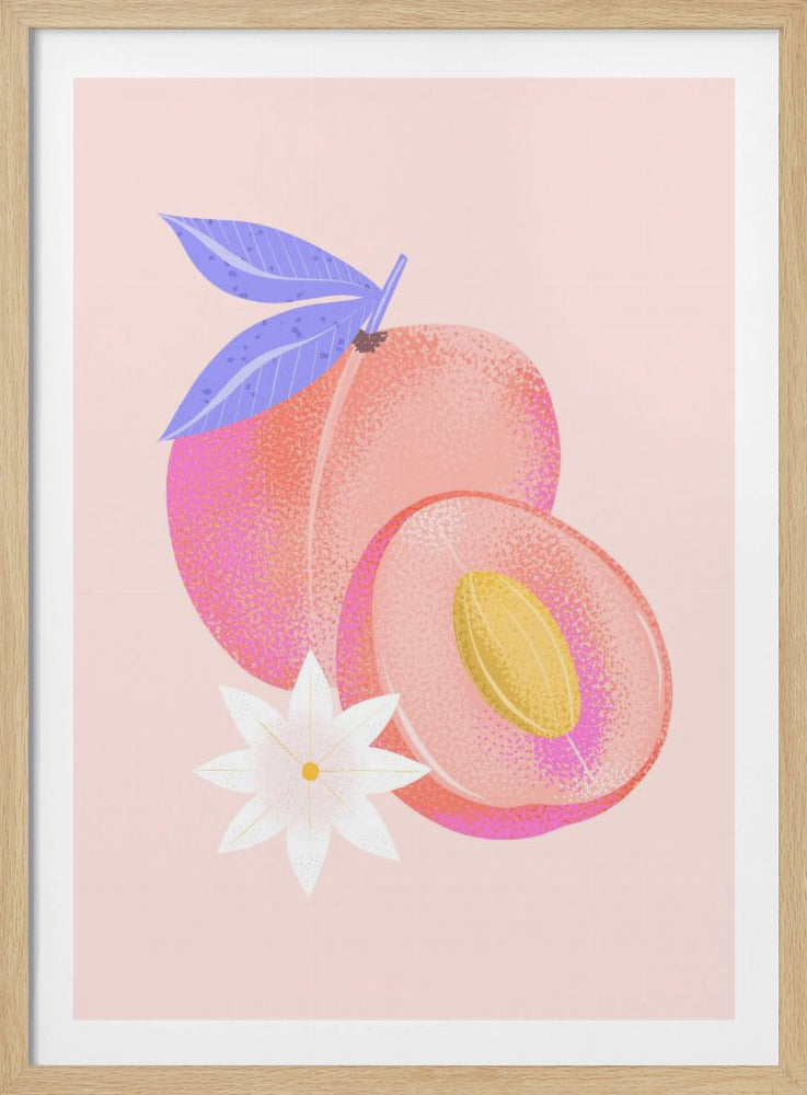 Textured Peach | Poster