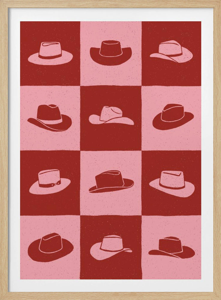Cowgirl Checkerboard | Poster