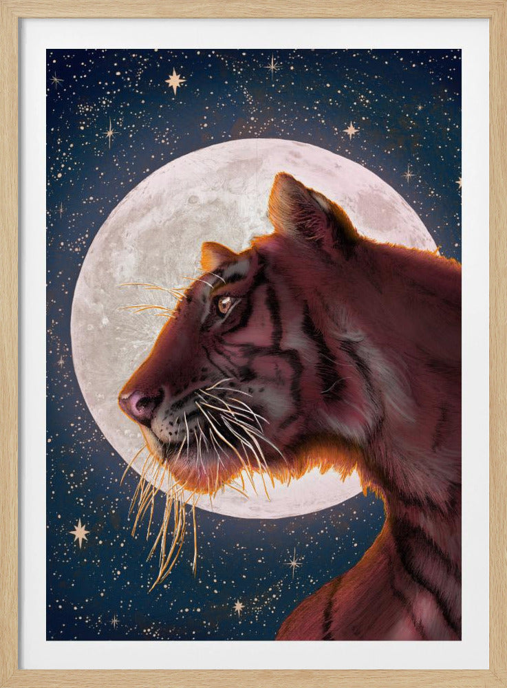 Moon and Tiger Colour Large | Poster