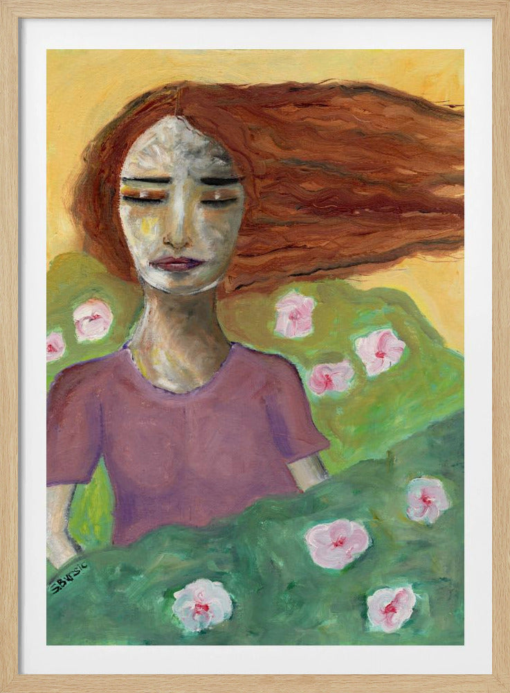 Brunette Free as a Breeze | Poster