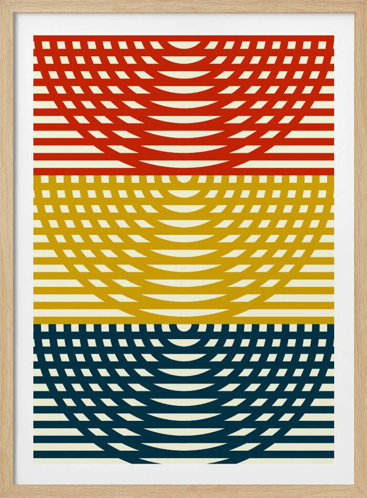 Tri-Color Waves | Poster