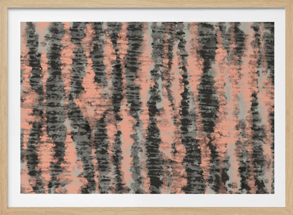 Coral Stripes | Poster