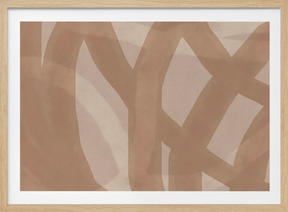 Neutral Abstract Watercolor In Nude and Pastel 9 | Poster