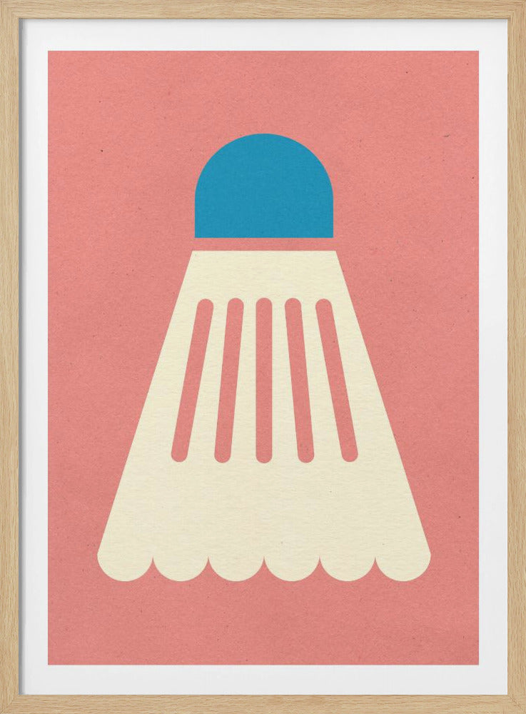 Badminton White Blue | Poster