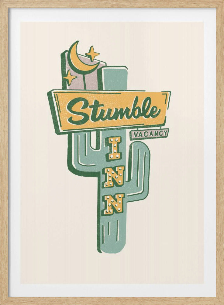 Stumble Inn Southwestern Roadside Motel Art | Poster