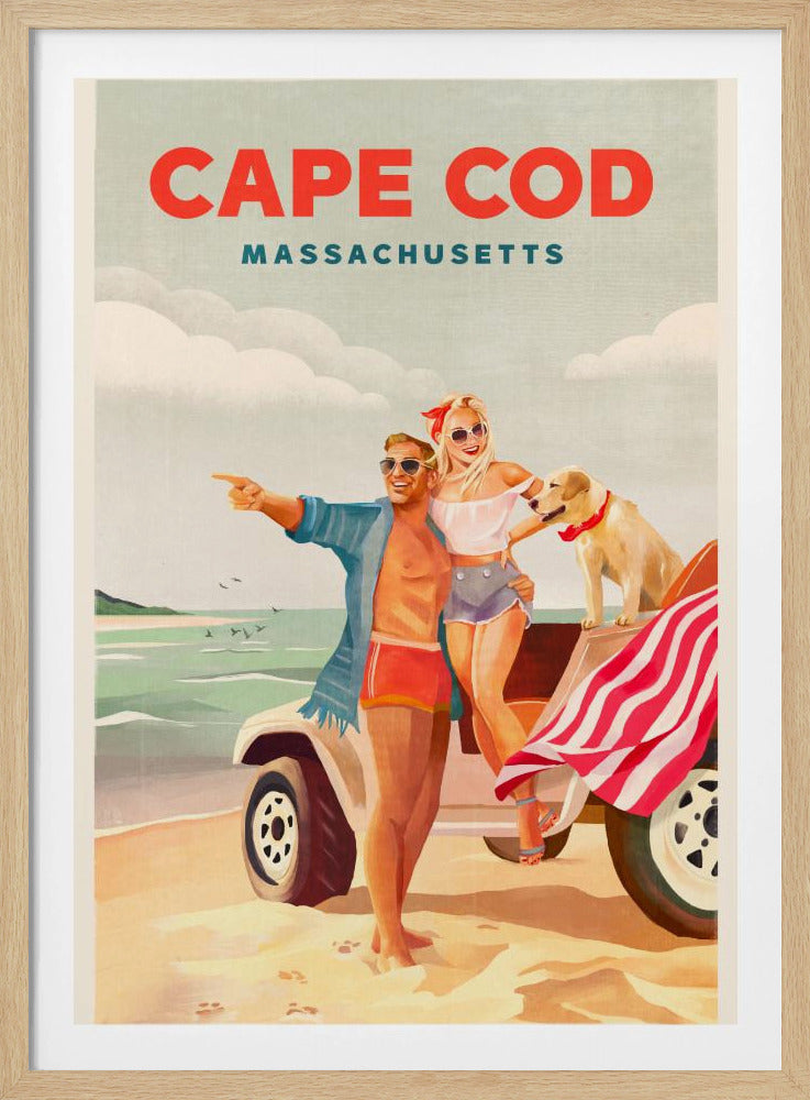 Cape Cod Massachusetts Summer Beach Art | Poster