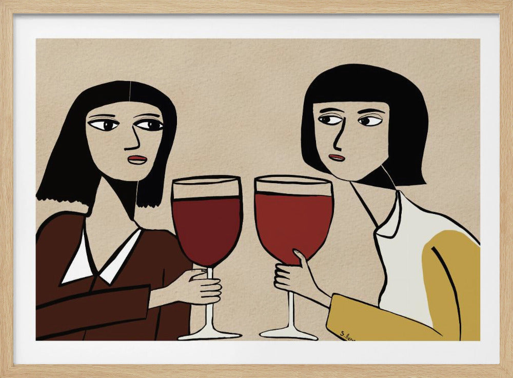 Wine Lover Friends | Poster