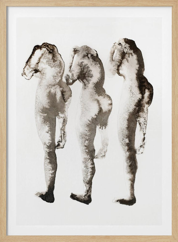 Figure Study 3x (nach Muybridge) | Poster