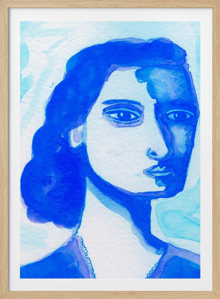 The deep thinker blue | Poster