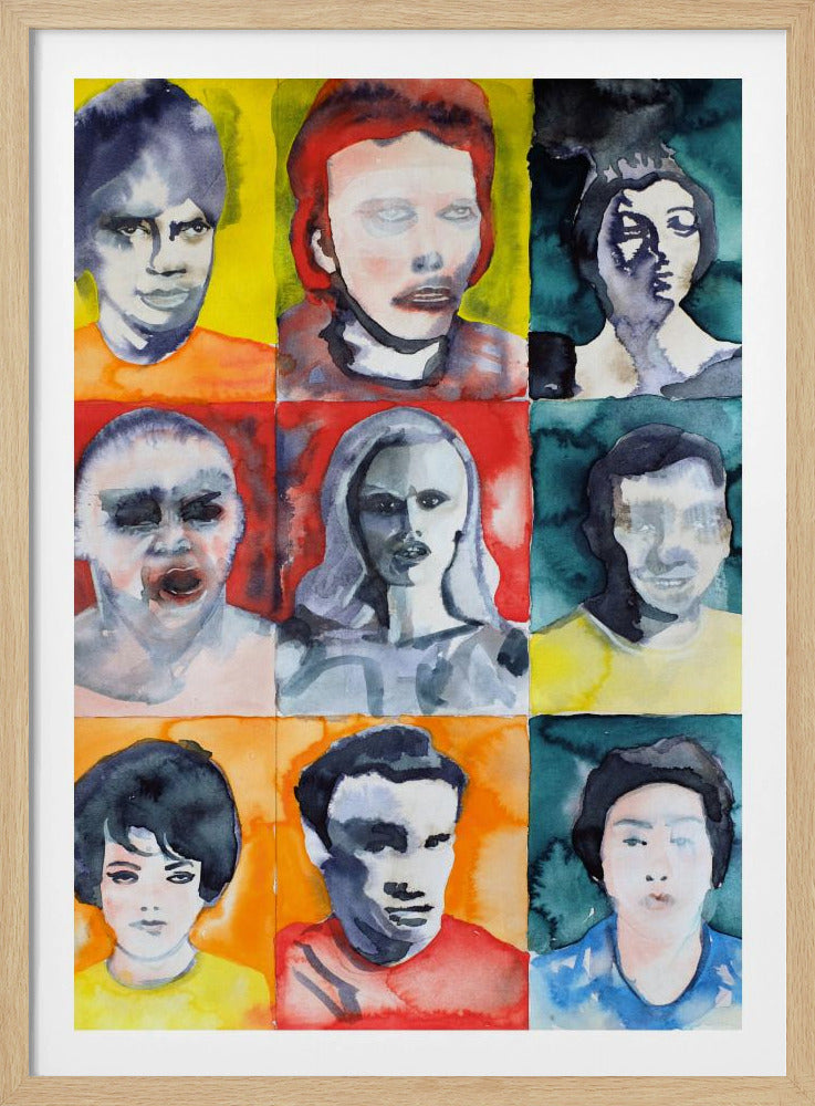 Headshot Grid No. 2 | Poster