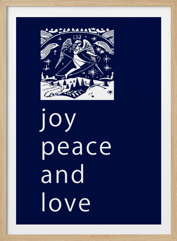Bows and Baubles: Joy Peace and Love Christmas | Poster