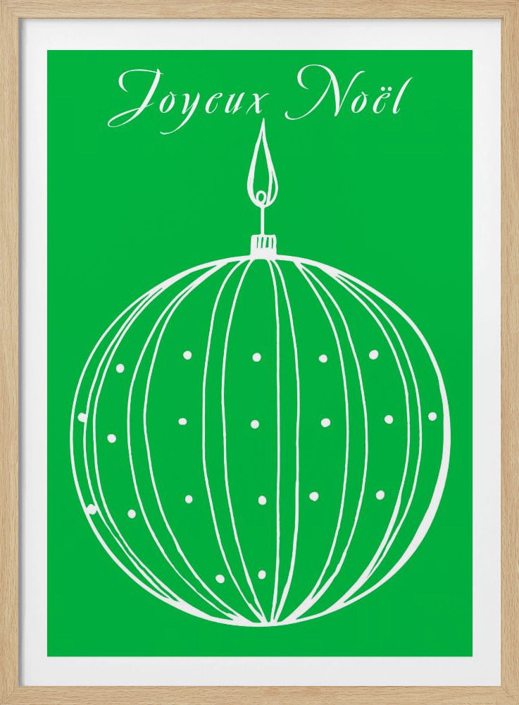 Bows and Baubles: Joyeux Noël Christmas | Poster