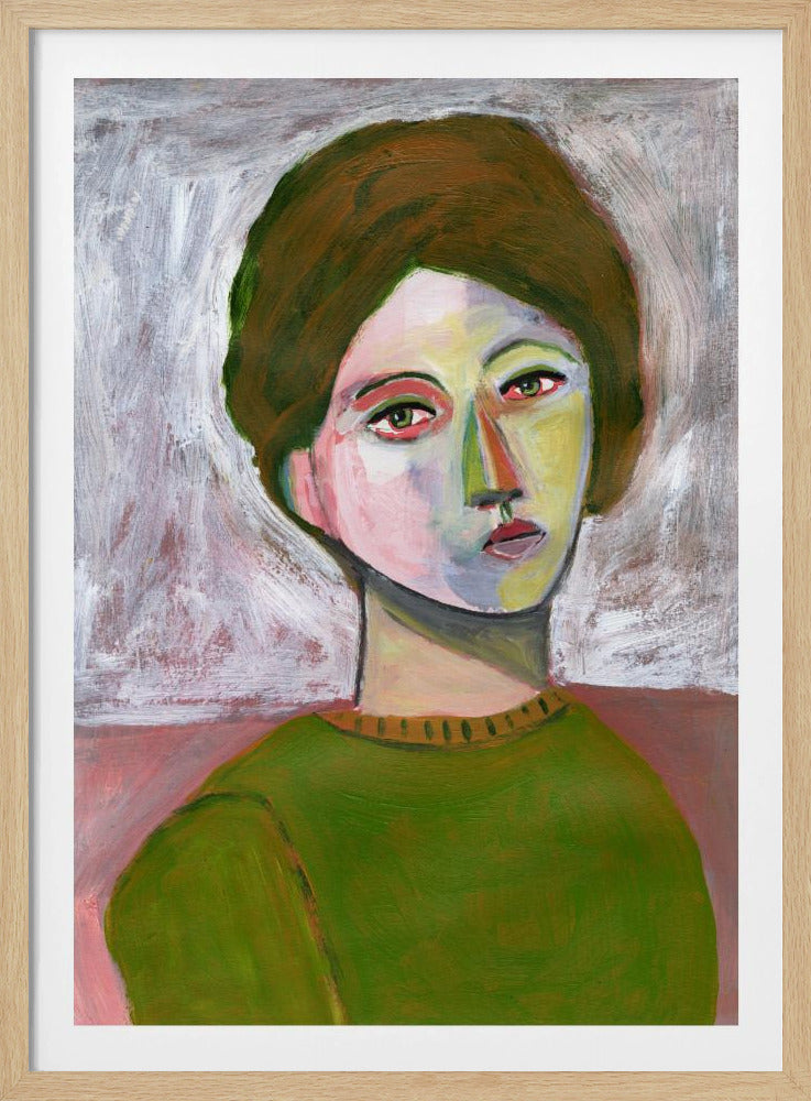 The woman in the green sweater | Poster