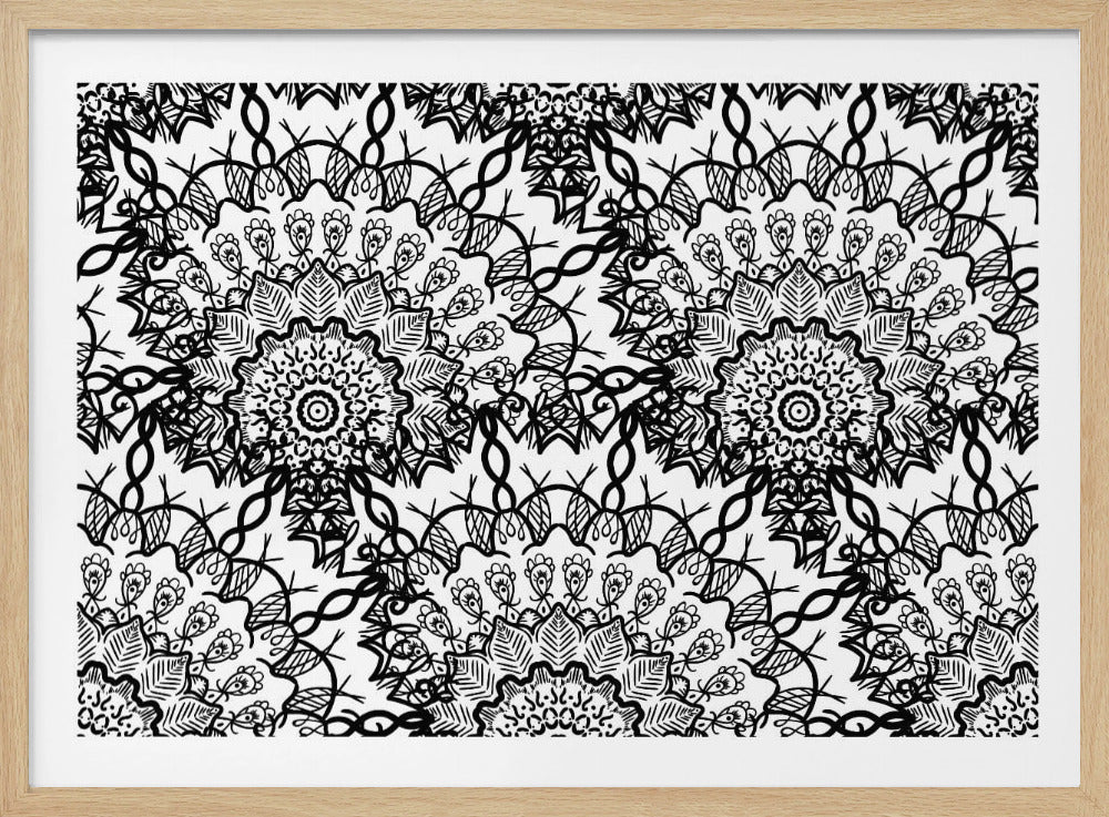 Abstract Mandala Line Art | Poster