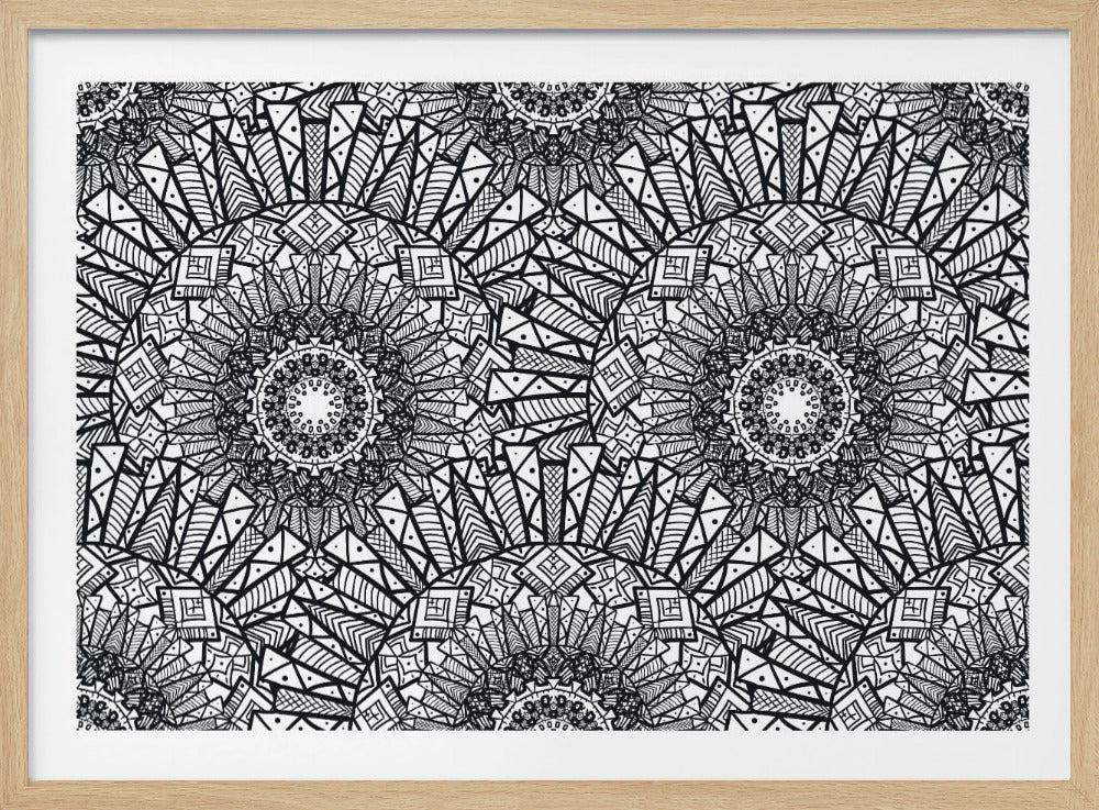 Abstract Mandala Line Art | Poster