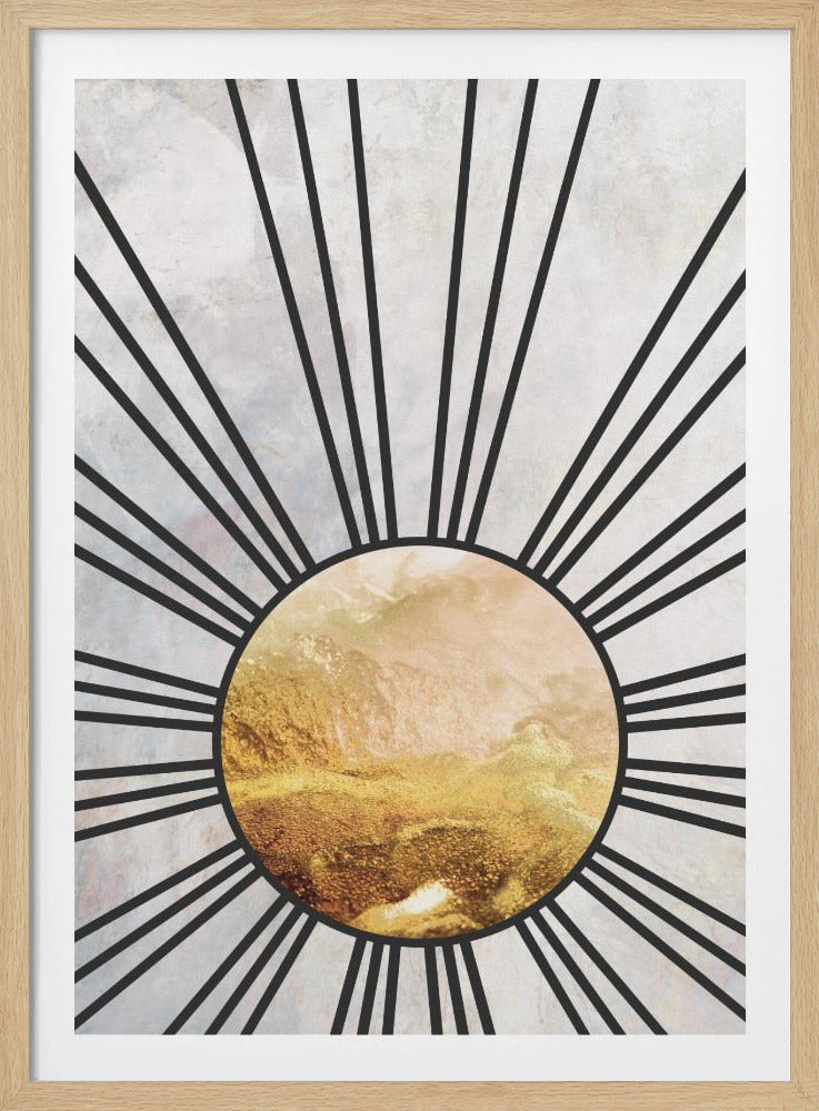 Black gold mid sun | Poster