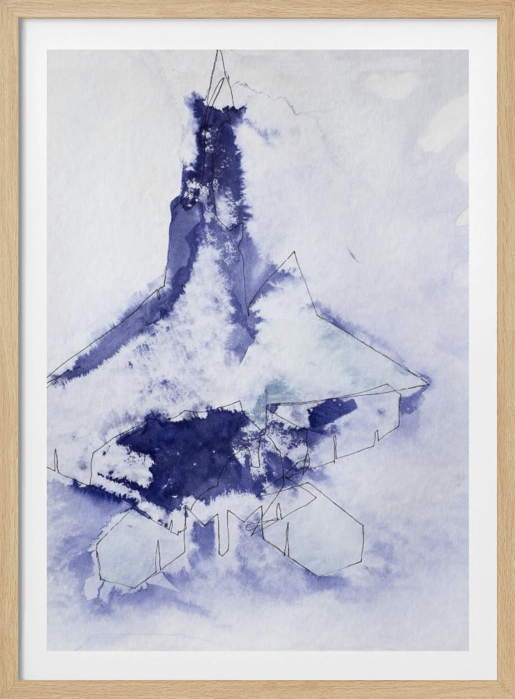 Kampjet Study (indigo 3) | Poster