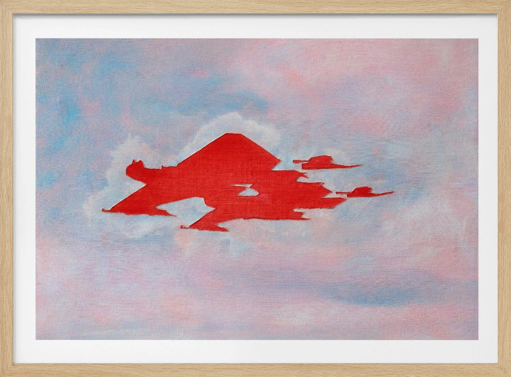 UAP Red, Cloudy Sky | Poster
