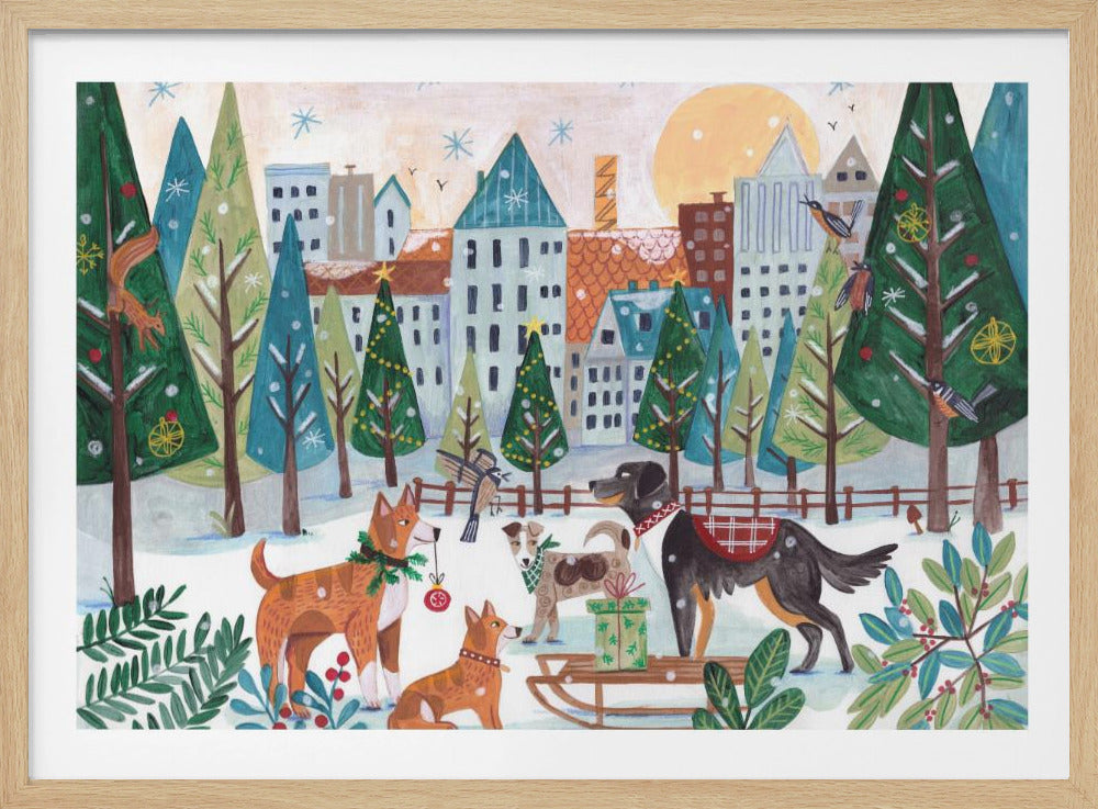 Dogs in the park | Poster