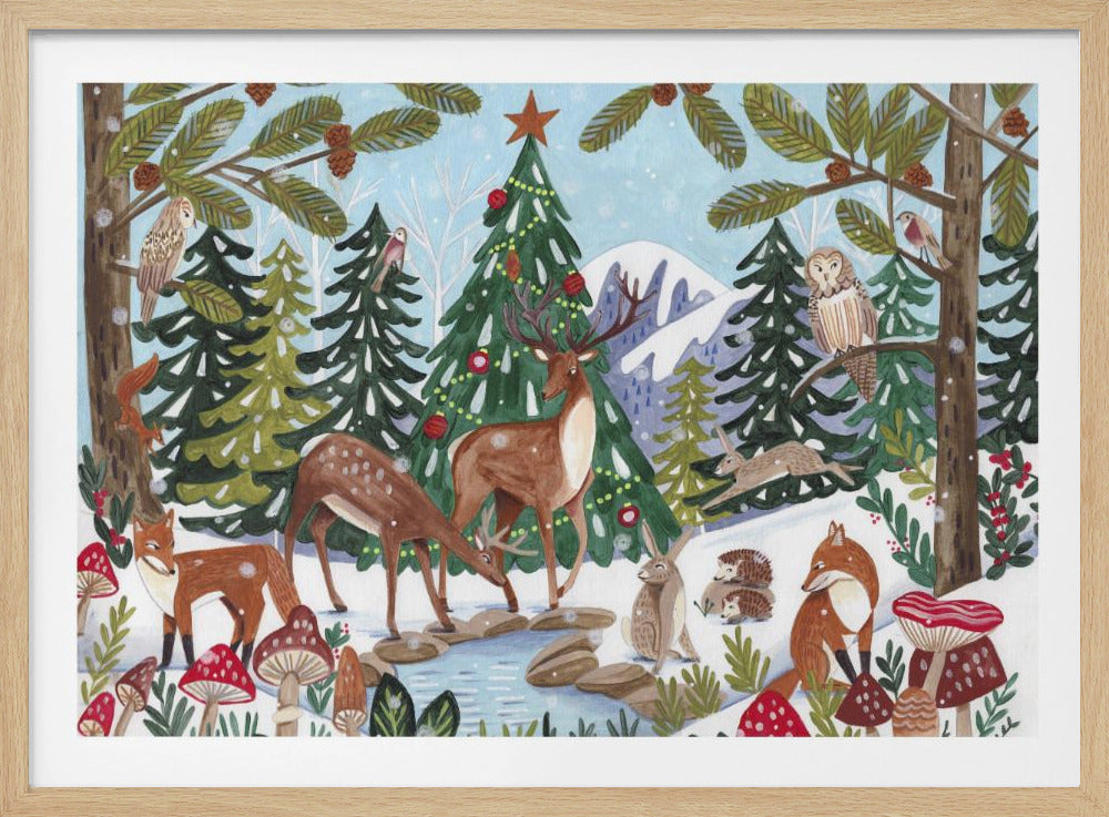 Animal Winter Scene | Poster