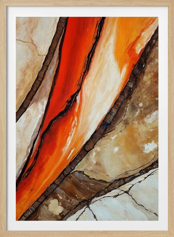 Fiery Canyon Veins | Poster