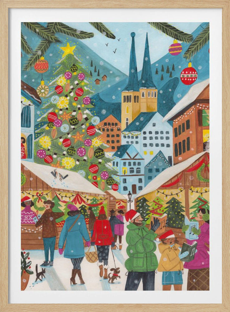Christmas Market in the Village | Poster