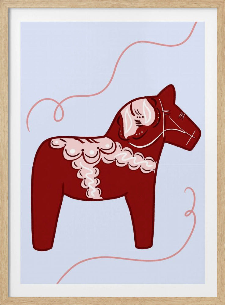 Red Horse Whimsy | Poster