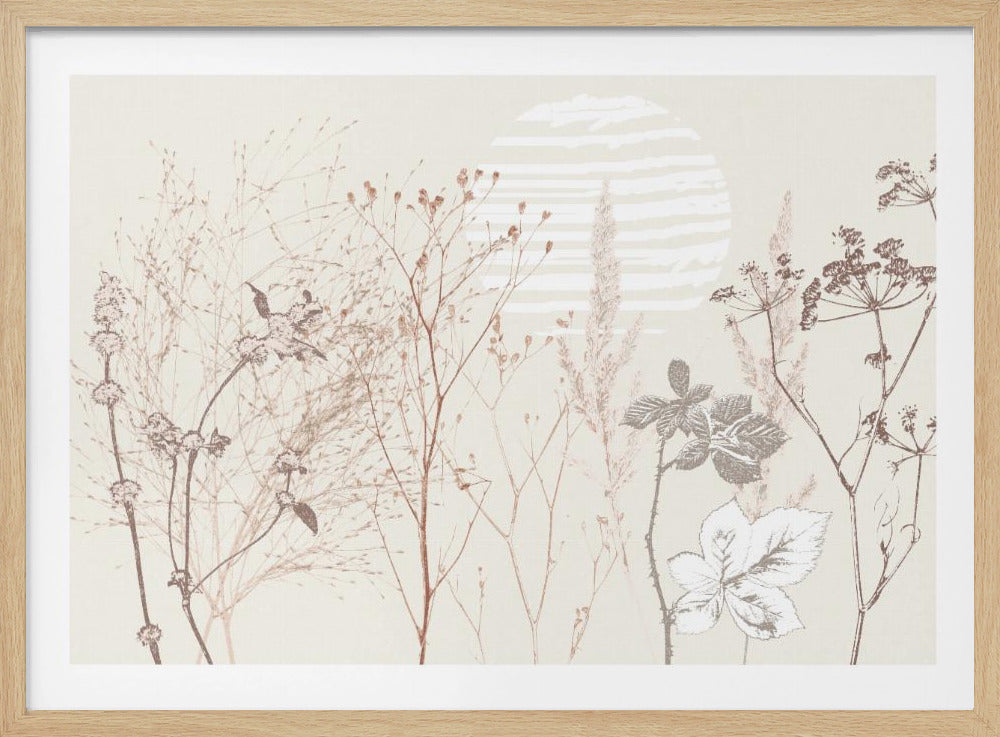 Plant based calming atmosphere earthy tones | Poster