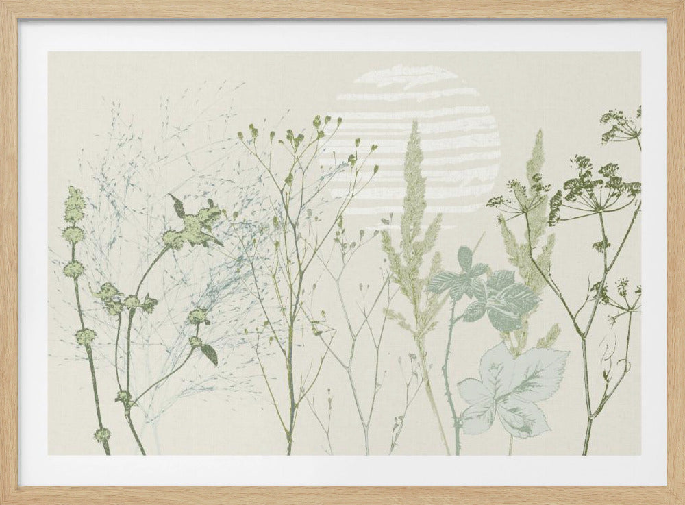 Plant based calming atmosphere natural green | Poster