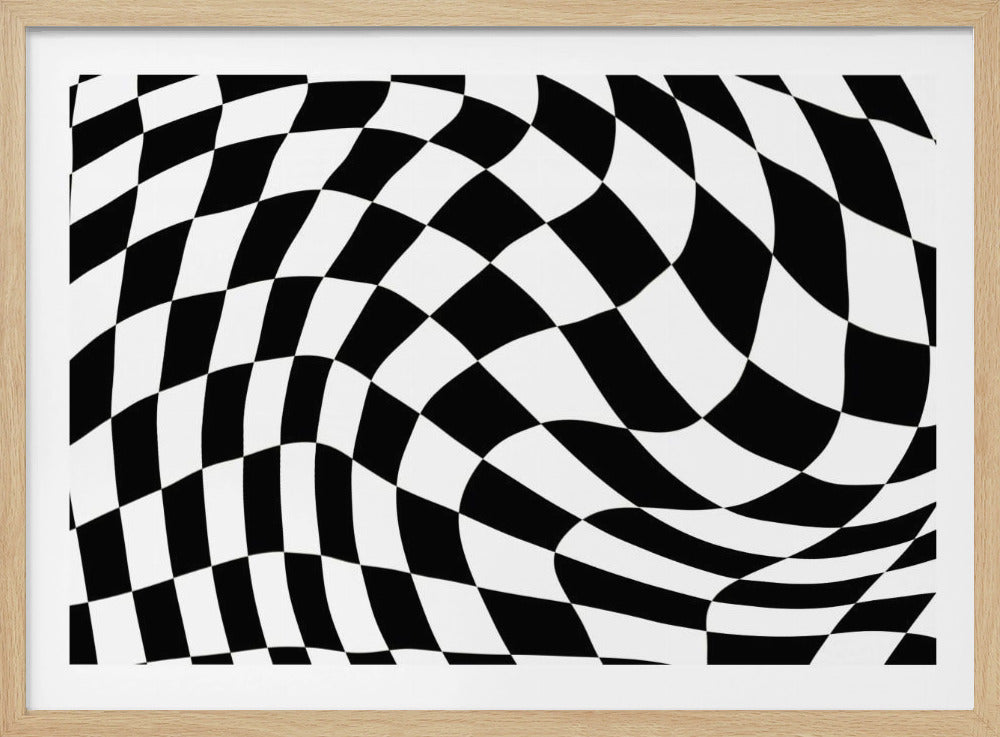 Checkerboard black and white | Poster